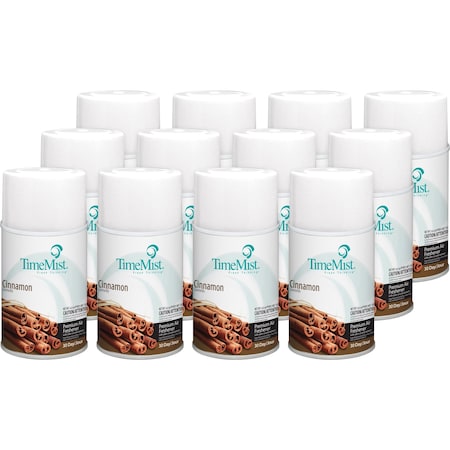 Timemist Air Freshener Refill, Cinnamon, 6.6 oz Multi, PK 12 TMS1042746CT